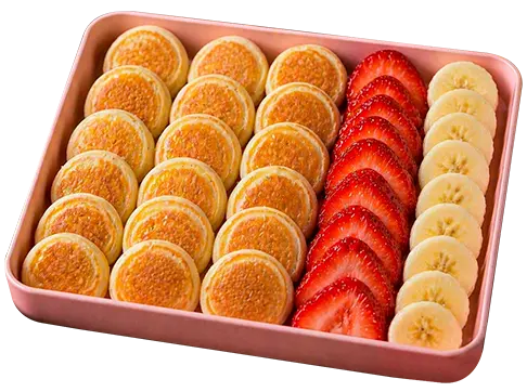 Strawberry and Cheese Pancake Bites